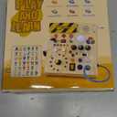 Busy Board,Montessori Toys for 1-3 Year Old Boys & Girls,Travel Educational Learning Activities for Toddlers,Sensory Toy for Kids with Autism (Busy Board v5)