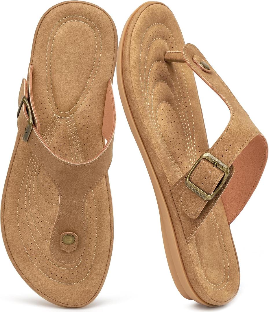 Womens Flip Flops Comfortable: Cushion Non Slip Summer Sandals