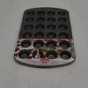GoodCook Bradshaw Mini Muffin Pan 24 Cup, Classic, Round, Gray