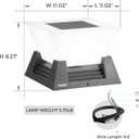Outdoor Post Lights, High Voltage Hardwired LED Pillar Lights Outdoor, IP54 Waterproof Garden Column Lamp, Large Decorative Post Top Lighting for Driveway, Yard, Porch, Pathway, Patio