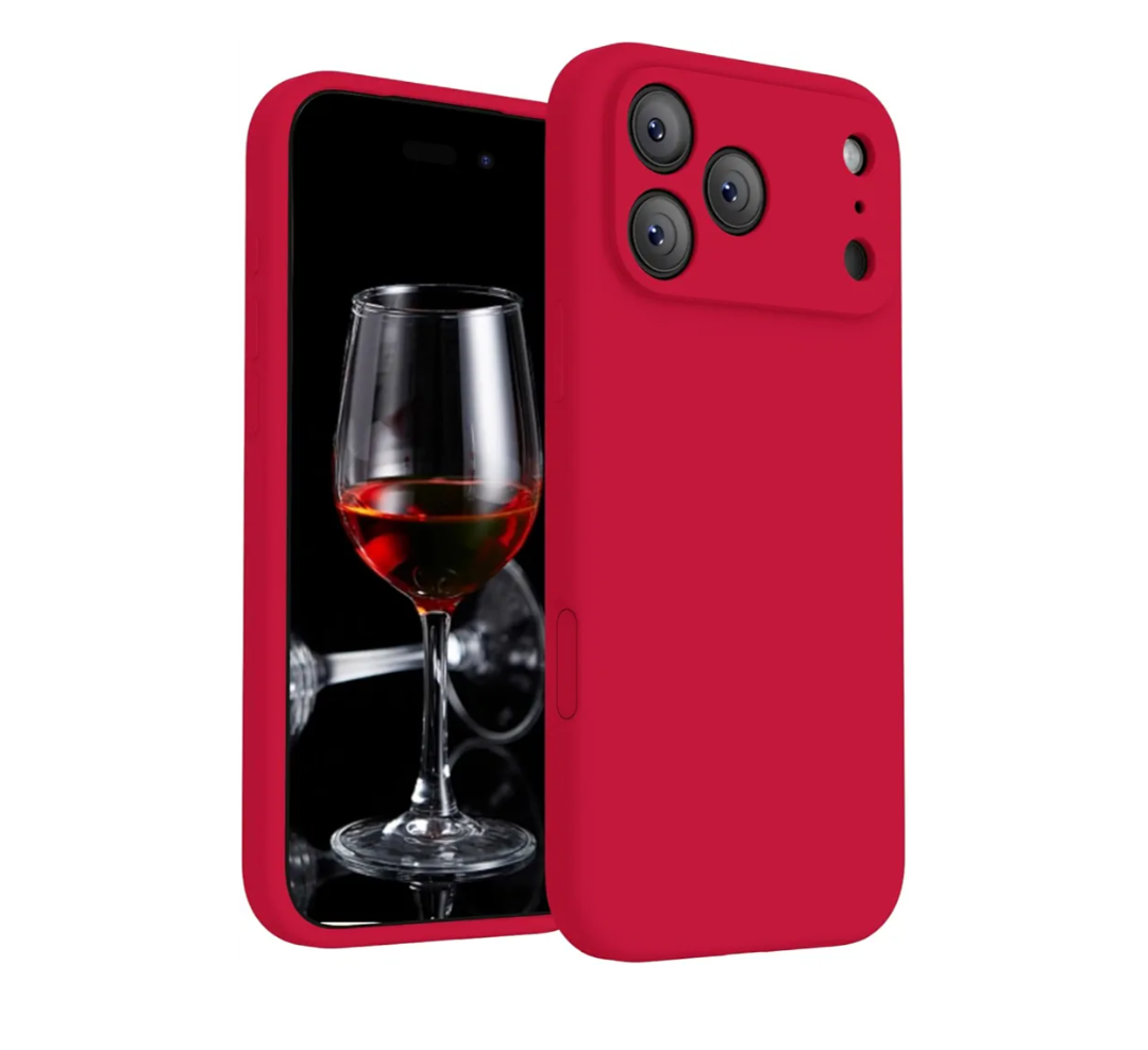 FireNova Magnetic for iPhone 17 Pro Case, Compatible with MagSafe, [Integrated Silicone Camera Control Button] [Camera Protection] Anti-Scratch Microfiber Lining Phone Case, 6.3", Deep Red