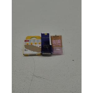 Estée Lauder Double Wear Stay-in-Place 24-Hour Long-Wear Matte Foundation Makeup; NYX PROFESSIONAL MAKEUP Bare With Me Blur Skin Tint Foundation Make Up with Matcha; Burt's Bees Lip Balm