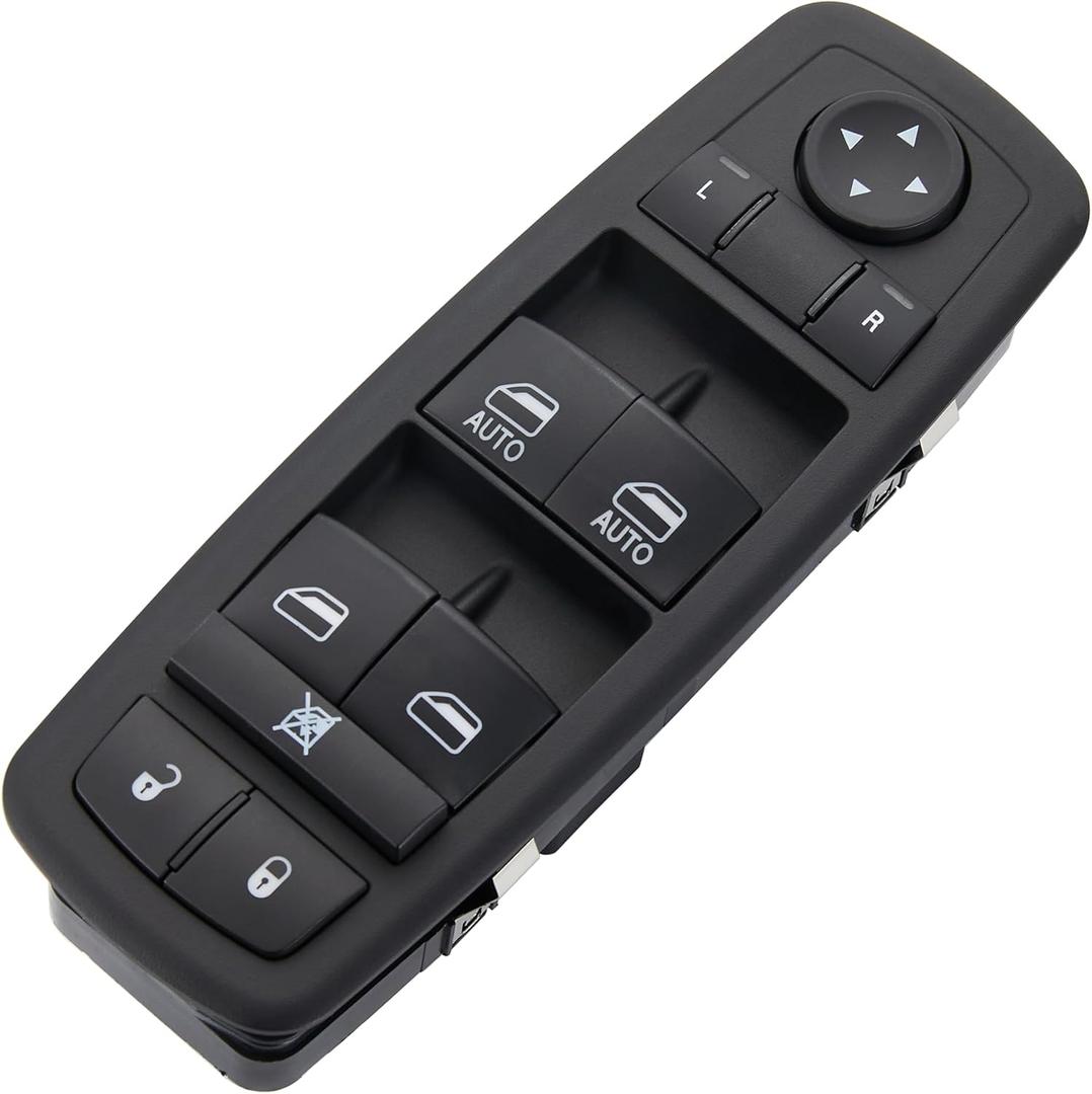 3+9 PINS.Driver Side Power Window Switch Fits for 2013-2015 Ram 1500 2500 3500 4500/5500,2013-2015 Ram C/V, 12-16 Dodge Grand Caravan, 12-15 Chrysler Town & Country|Replace OE #68110866AB