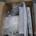 10 Inch Bathroom Exhaust Fan with Light, 85CFM 1.0 Sones Ultra Quiet Bathroom Vent Shower Exhaust Fan with Light,Mounting Hole : 8 x 8 Inches