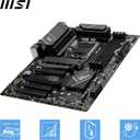 MSI PRO B760-P WiFi DDR4 ATX Motherboard, 4X DDR4~128GB, 5X PCI-E x16, 2X M.2, 4X SATA, 2X USB 3.2, 4X USB 2.0, 1x USB-C