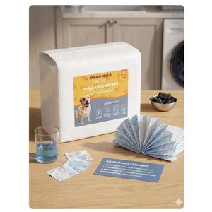 Dog Wraps, Size XLarge, 10Count | Ultra-Absorbent with Leak-Proof Protection