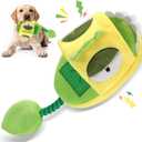 2 x Squeaky Dog Toys, No Stuffing Interactive Dog Chew Toys Built-in Squeaker and Crinkle Paper Sounds Snuffle Foraging Instinct Training Puppy Chew Toys for Small Medium Dogs