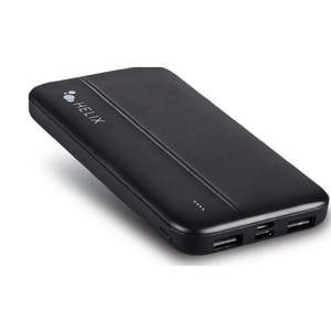 Helix Turbo Volt + Power Bank 10000 mAh with USB-C and Dual USB-A Ports 