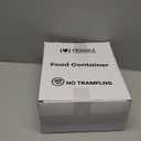 5-7 Lbs Dog Cat Food Storage Container, Portable Travel Pet Food Storage Container with Measuring Cup, Easy-Pouring Bird Seed Dispenser, Airtight Rice Cereal Oatmeal Flour Dispenser -White