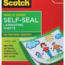 Scotch Single-Sided Laminating Sheets, 9 x 12 Inches, Letter Size, 10 Sheets/Pack (LS854SS-10) And Pentel EnerGel RTX Retractable Liquid Gel Pen, Passion Hue, 0.7mm, Assorted Violet Ink Pack of 3 Pens (BL77PASBP3M) And Sharpie Permanent Marker 2Pack