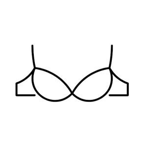 Swimsuit L, White and Grey