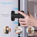2 Pack Fridge Lock for Kids - Child-Proof Refrigerator Freezer Door Lock & Oven Lock for Child Safety, for Fridge/Freezer Doors, White