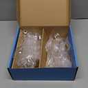 Amazon Basics Disposable Clear Assorted Cutlery Set, Premium Quality, 192 Count, Large Combo Pack Forks, Spoon and Knives