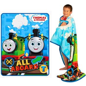 Thomas and Friends Kids Bedding Super Soft Micro Raschel Throw, 46 in x 60 in, (Official Licensed Product) by Franco