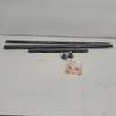 ALLZONE Tension Curtain Rods for Windows 66 to 120 Inch, Black Curtain Rods No Drilling, Heavy Duty Extra Long Tension Rod for Windows 66 to 120 No Drill, Outdoor Curtain Rods for Patio, Bedroom