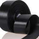 2 x 50 Yards 1 1/2 Inch Black Satin Ribbon, Single Face Polyester Solid Color Craft Fabric Ribbon for Handmade Roses, Gift Wrapping, Bouquets, Wedding, Christmas, and Party Decoration