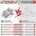 RSN Ergonomic Memory Foam Wedge Pillow 27° Bed Contoured Support Pillows, Onesize