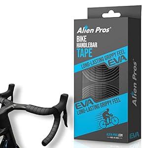 ALIEN PROS Bike Handlebar Tape EVA (Set of 2) Bianchi Green - Enhance Your Bike Grip with These Bicycle Handle bar Tape - Wrap Your Bike for an Awesome Comfortable Ride (Set of 2, Green)