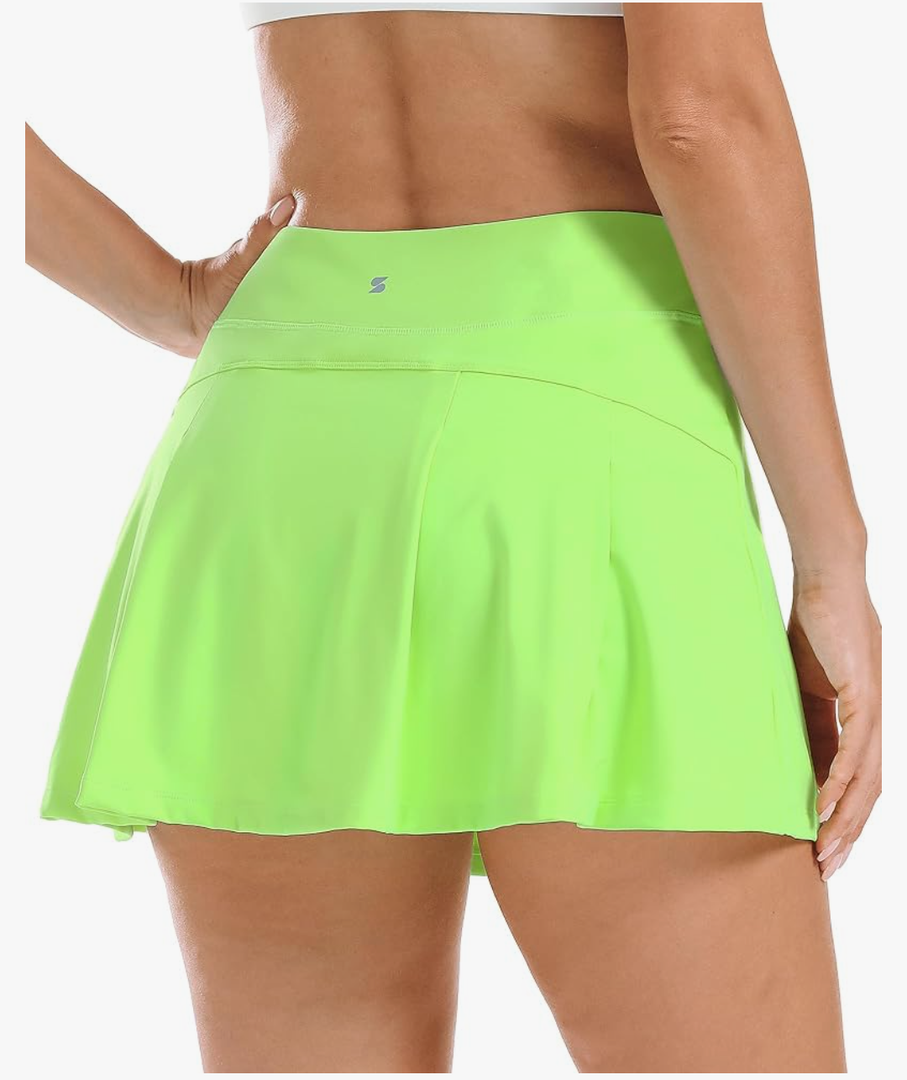 Stelle Women Tennis Skirt Golf Skorts Athletic High Waisted with Pockets Inner Shorts Sport Workout Pleated Pickleball, Size XS Stelle Women Tennis Skirt Golf Skorts Athletic High Waisted with Pockets Inner Shorts Sport Workout Pleated Pickleball, Size XS