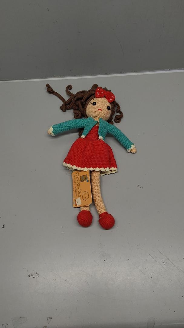 Tiny Things Crochet Baby Doll | Stuffed Animal | Plush Toy | Cuddle Play and Bed time Friend | Handmade Natural Baby Doll | Knitted Crochet Toys | Crocheted Doll for Babies | Game Friend for Babies