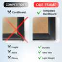 Plexon 18x24 Poster Frame Black Picture Frame for Wall Gallery 24x18 Photo Frame
