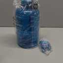 AQUAFIT 1 Gallon Water Bottle with Time Marker - Straw & Chug Lid - BPA Free Gym Water Bottle with Straw - Big Gallon Jug (Aqua, 128 oz - 2 Lids)