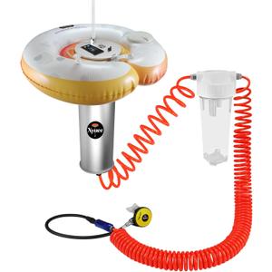 Scuba Diving Ventilator System, Portable Tankless Lung Underwater Breathing Device with 50FT Long Tube, High-Flow Rechargeable Air Compressor for Snorkeling, Recreational Diving & Fishing