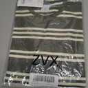 ZVX Striped Long Sleeve Shirt Men,Crewneck Mens Striped T Shirt, Classic Casual Top Light Green Stripes X-Large (Green, M)