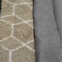 ONASAR Rugs for Living Room Bedroom, 5x8 Washable Fluffy Beige and White Area Rug, Geometric Boho Soft Plush Shaggy Fuzzy Floor Carpet for Nursery Kids Girls Boys Teen Dorm Home Decor Aesthetic