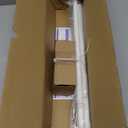 Wrap Around Curtain Rods,White Curtain Rods 66 to 120 Inch,5/8 Inch Adjustable Blackout Curtain Rod with Brackets,Room Darkening Single Window Rod,Metal Hidden Curved Drapery Rods 66-120",White