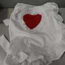 Nanxson Retro Lace Maid Costume Half Apron with Pocket Adjustable Kitchen Cooking Apron for Women and Girls CF3130 (Heart)