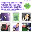 Happy Hoodie The Original Dog & Cat Calming Band - American Brand - Anxiety Relief/Noise Protection-Grooming-Thunder-Fireworks (X-Large, Black) - Since 2008