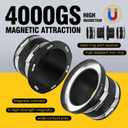 Magnetic Dust Collection Fittings for 4" Woodwork Shop Vacuums Dust Hose, One-to-Multi Quickly Connect and Interlock Dust Collector System w/1PK Mag Port Connector+3Set 4"Coupler