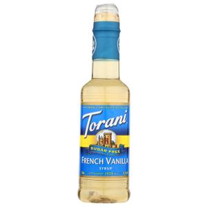 Torani French Vanilla Syrup, Sugar Free, 12.7 Fluid Ounces (Pack Of 4) (EXP 10/16/27)