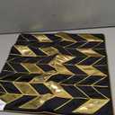 Avigers 20 x 20 Inches Black Gold Striped Cushion Case Luxury European Throw Pillow Cover Decorative Pillow for Couch Living Room Bedroom Car