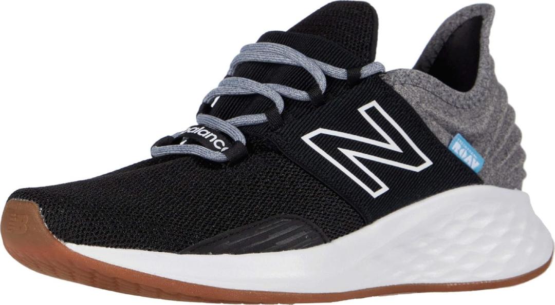 New Balance Women's Fresh Foam Roav' Road Running Shoe (6.5 Wide, Black/Light Aluminum)