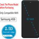 5 x 2 Pack Screen Protector for Samsung Galaxy A56 5G Tempered Glass with 2 Pack Camera Lens Protector, Anti Scratch, Bubble Free