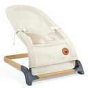 ANGELBLISS Baby Bouncer, Portable Bouncer Seat for Babies, Infants Bouncy Seat with Mesh Fabric, Natural Vibrations (Beige)