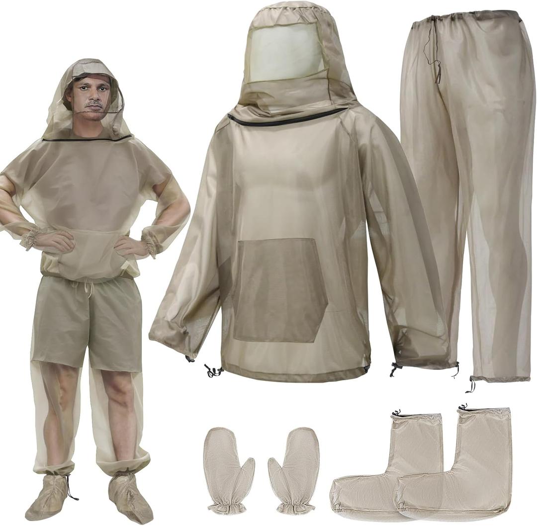 Mosquito Bug Suit for Men Women, Full Body Mosquito Net Suit (Small/Medium) Mosquito Bug Suit for Men Women, Full Body Mosquito Net Suit (Small/Medium)