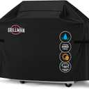 Grillman Grill Cover, BBQ Outdoor Grill Covers, Charcoal, Gas Grills, Waterproof, Rip-Proof, Weather-Resistant, Anti-UV, Barbecue Cover for Weber, Genesis, Charbroil, Nexgrill (Black, 58 Inch)