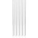 5 Reusable Borosilicate Glass Straws And Brushes, Measuring 7 Inches X 8 Millimeters, Including 10 Straight Tubes And 2 Straws Brushes, For Juice, Coffee, And Cocktails