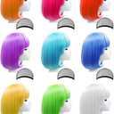 9 Pieces Short Bob Hair Wigs Candy Colored Costume Cosplay Wigs Daily Party Hairpiece for Women Girls - Bachelorette Party Decorations, Favors, Supplies (Colorful)