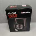 Mueller 12-Cup Drip Coffee Maker Machine with Anti-Drip System, Permanent Filter, Glass Carafe, and Auto Keep Warm Function