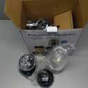 12-Piece Smoothie Blender Maker 25,000 RPM Personal Blender for Ice Crushing Smoothies & Frozen Drinks Nuts with 23oz, 32oz, 37oz Portable Cups Two 6-Leaf Stainless Steel Blades, Silver