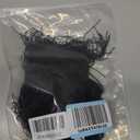 Women's High Waist Fringe Trim Party Mini Skirt (Large, Black)