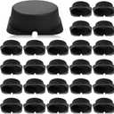 Tuanse 25 Pack Recessed Light Cover for Attic Insulation, Fire Resistant Can Covers for 6 Inch Lighting Fixtures, 8.6 x 8.6 x 2.9 Inch, Reduce Heat Loss & Air Leakage, Easy Install (Black)
