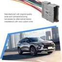 Stereo Wiring Harness, Car Speaker CD Player Modified Tail Line Connector, Plug and Play Waterproof Heat-Resistant Adapter, Compatible with Chevrolet Chrysler Hummer Buick Suzuki (Gray)