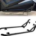 ECOTRIC Black Nerf Bars Rock Sliders Compatible with 2014-2023 Polaris RZR XP 1000/ Turbo/Turbo S, RZR 900/900 XC/S 900/ S 1000 (2 Doors) Left & Right Side Steps - 2 Seater