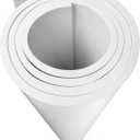 MEARCOOH EVA Foam Cosplay White 8mm Thick (1mm to 20mm) Large 35.5" x 59" Sheet Premium High Density 86 kg/m3 for Cosplay, Crafts Projects