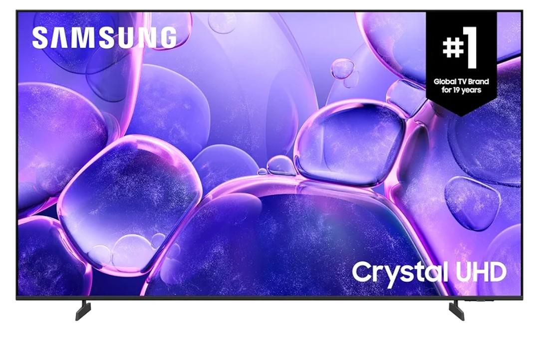 SAMSUNG 75-Inch U8000 Crystal UHD 4k Smart TV, Crystal Processor 4K, HDR, Titan Grey Metal Stream Design, Q-Symphony, Gaming Hub, 3 HDMI